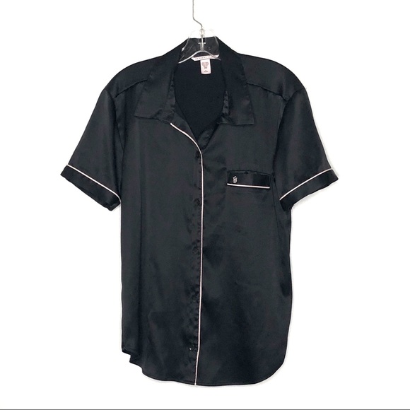 Victoria's Secret Other - VIctoria’s Secret black button down pajama top